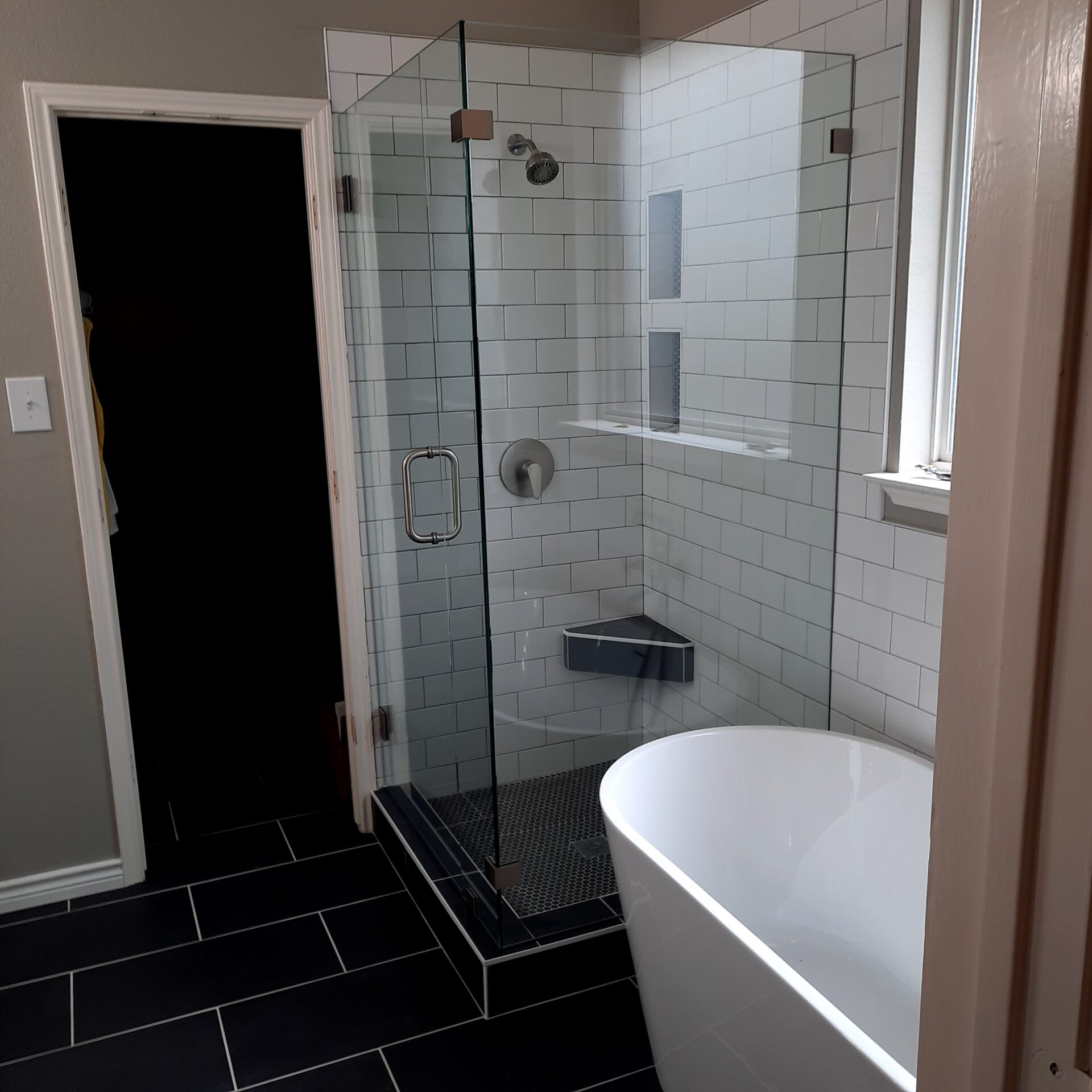 Two face bathroom mirror